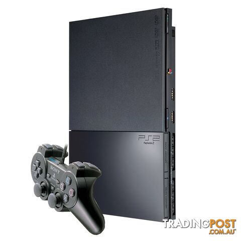 PlayStation 2 Slim Black Console [Pre-Owned] - Sony - Retro PS2 Console GTIN/EAN/UPC: 711719638643