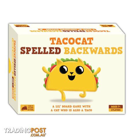 Tacocat Spelled Backwards Board Game - Exploding Kittens LLC - Tabletop Board Game GTIN/EAN/UPC: 852131006433