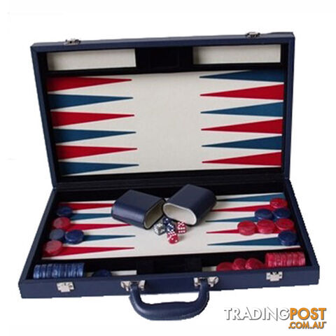 Dal Rossi Blue Leather 18'' Backgammon Set - Dal Rossi Italy - Tabletop Board Game GTIN/EAN/UPC: 9331863009987