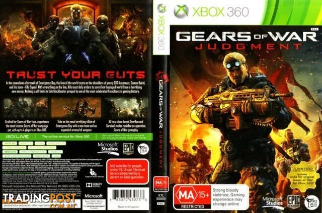 Gears of War: Judgment (Xbox 360) - Microsoft Studios - Xbox 360 Software GTIN/EAN/UPC: 885370430738 - photo 2 of 7