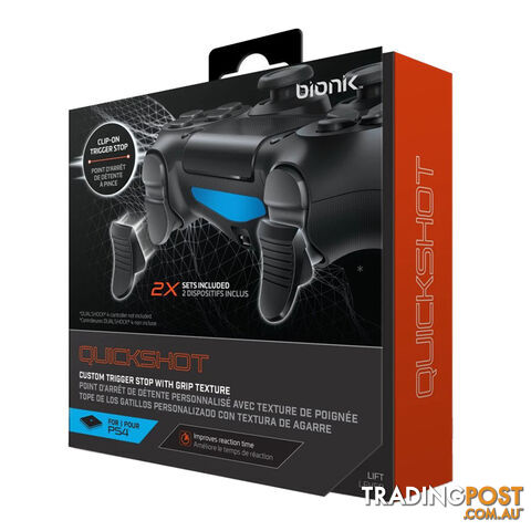 Bionik Quickshot Trigger Stops for PS4 - Bionik - PS4 Accessory GTIN/EAN/UPC: 845620090242