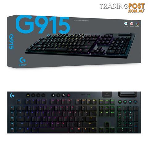Logitech G915 Lightspeed RGB GL Linear Wireless Mechanical Gaming Keyboard - Logitech - PC Accessory GTIN/EAN/UPC: 097855149121