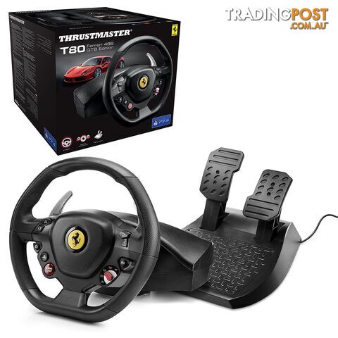 Thrustmaster T80 Ferrari 488 GTB Edition Racing Wheel - Thrustmaster - Racing Simulation GTIN/EAN/UPC: 3362934110314