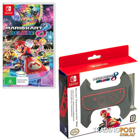 Mario Kart 8 Deluxe with Championship Joy-Con Wheel Attachment Bundle - RDS Industries - Switch Software GTIN/EAN/UPC: 9318113986045