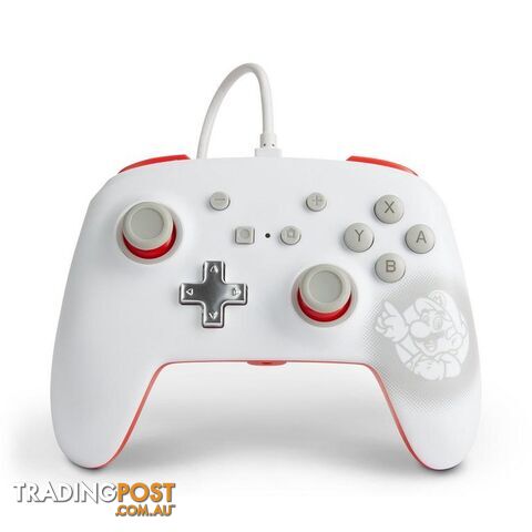 PowerA Enhanced Wired Controller Mario White for Nintendo Switch - PowerA - Switch Accessory GTIN/EAN/UPC: 617885024498