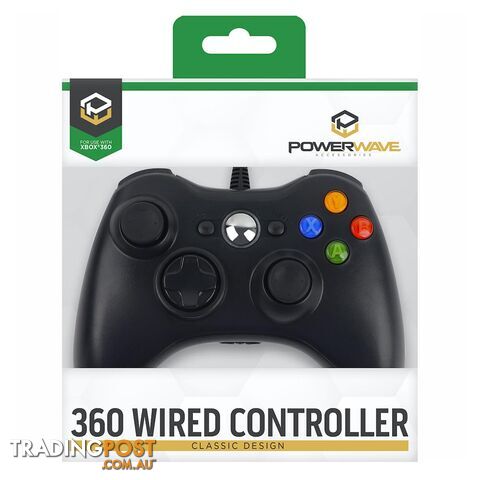 Powerwave Wired Xbox 360 Controller - Powerwave - Xbox 360 Accessory GTIN/EAN/UPC: 9338176024065