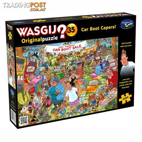 Wasgij Original #35 Car Boot Capers 1000 Piece Jigsaw Puzzle - Holdson - Tabletop Jigsaw Puzzle GTIN/EAN/UPC: 9414131773367