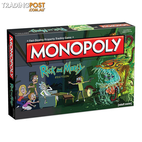 Monopoly: Rick & Morty Edition Board Game - Hasbro Gaming WM002701 - Tabletop Board Game GTIN/EAN/UPC: 5053410002701