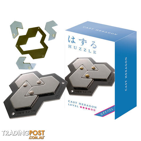 Hanayama Level 4 Cast Hexagon Puzzle - Hanayama Co.,LTD. - Tabletop Puzzle Game GTIN/EAN/UPC: 779090900698