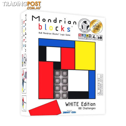 Mondrian Blocks Puzzle Game White Edition - Smart Egg - Tabletop Puzzle Game GTIN/EAN/UPC: 5999109410078