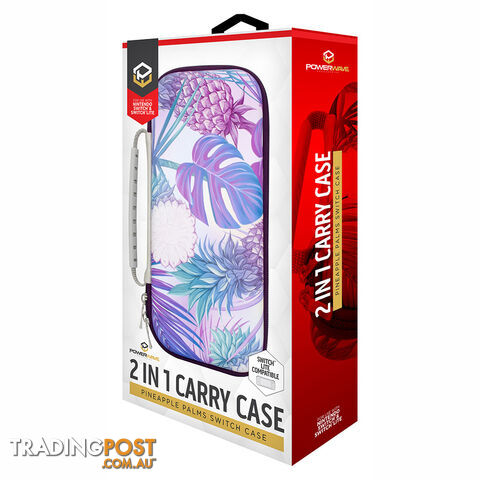 Powerwave Pineapple Palms 2 in 1 Carry Case for Nintendo Switch - Powerwave - Switch Accessory GTIN/EAN/UPC: 9338176025239