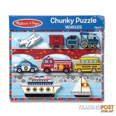 Melissa & Doug Vehicles Chunky Puzzle - Melissa & Doug - Toys Games & Puzzles GTIN/EAN/UPC: 000772037259