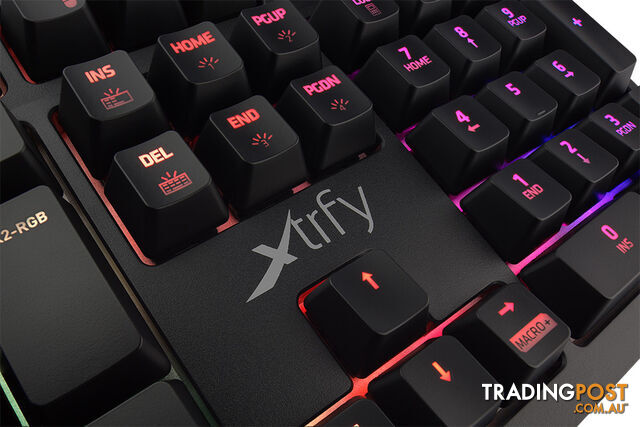 XTRFY K2 Black Mechanical RGB U.K Layout Gaming Keyboard (Red Switch) - Xtrfy Gaming AB - PC Accessory GTIN/EAN/UPC: 7340086907781 - photo 5 of 7