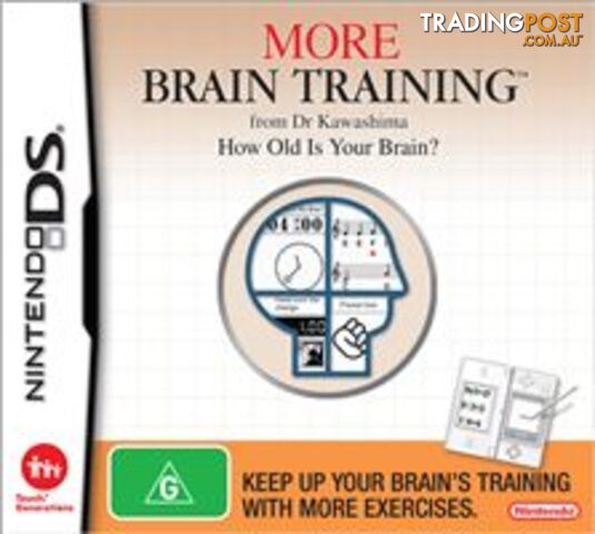 Dr Kawashima's More Brain Training [Pre-Owned] (DS) - Nintendo - P/O DS Software GTIN/EAN/UPC: 045496739010