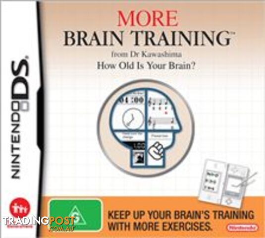 Dr Kawashima's More Brain Training [Pre-Owned] (DS) - Nintendo - P/O DS Software GTIN/EAN/UPC: 045496739010