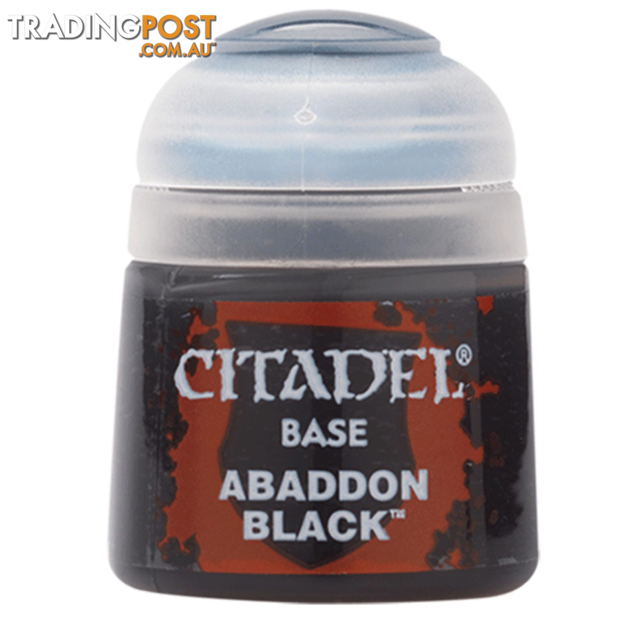 Citadel 12ml Base Paint (Abaddon Black) - Games Workshop - Tabletop Miniatures GTIN/EAN/UPC: 5011921026524