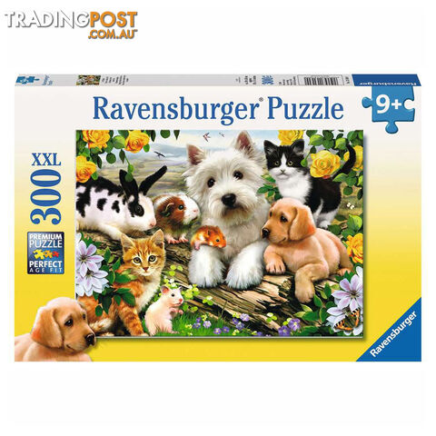 Ravensburger Happy Animal Buddies 300 Piece XXL Jigsaw Puzzle - Ravensburger - Tabletop Jigsaw Puzzle GTIN/EAN/UPC: 4005556131600