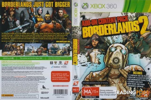 Borderlands 2 Add-on Content Pack (Xbox 360) - 2K Games - Xbox 360 Software GTIN/EAN/UPC: 5026555259927 - photo 2 of 7