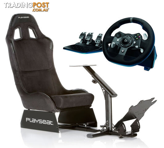 Playseat Evolution Alcantara with Improved Pedal Plate + Logitech G920 Racing Wheel for Xbox One / PC - Playseat - Racing Simulation GTIN/EAN/UPC: 097855114716