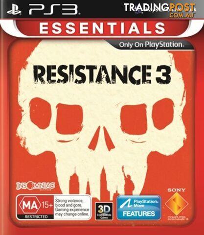 Resistance 3 [Pre-Owned] (PS3) - Sony Interactive Entertainment - Retro P/O PS3...