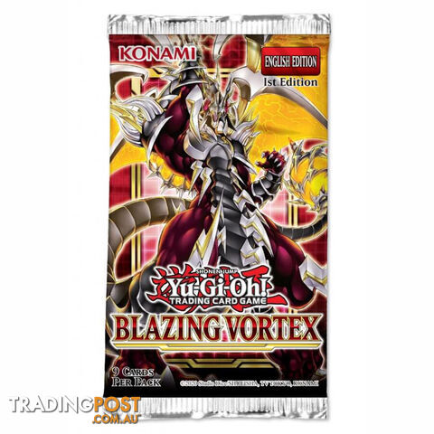 Yu-Gi-Oh! TCG: Blazing Vortex Booster Pack - Konami - Tabletop Trading Cards GTIN/EAN/UPC: 4012927845240