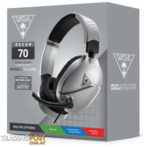 Turtle Beach Recon 70 Silver Wired Gaming Headset - Turtle Beach - Headset GTIN/EAN/UPC: 731855026555 - photo 5 of 5