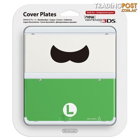 New Nintendo 3DS Cover Plates - No. 020 - Luigi Moustache - Nintendo - 2DS/3DS Accessory GTIN/EAN/UPC: 9318113992558 - photo 1 of 1