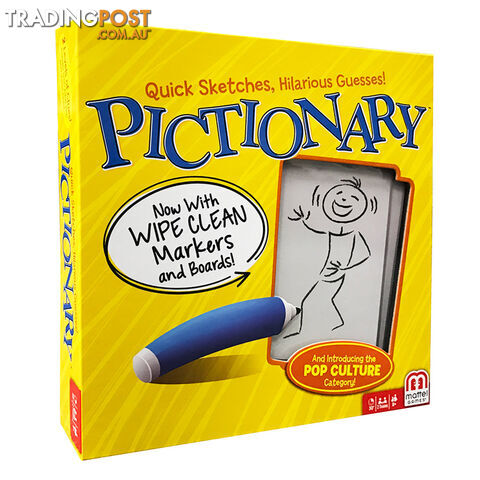 Pictionary Board Game - Mattel Games MAT 35493 - Tabletop Board Game GTIN/EAN/UPC: 887961236088