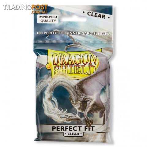 Dragon Shield Sanctus Perfect Fit Clear Sleeves 100 Pack - Arcane Tinmen Aps - Tabletop Trading Cards Accessory GTIN/EAN/UPC: 5706569130015