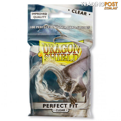 Dragon Shield Sanctus Perfect Fit Clear Sleeves 100 Pack - Arcane Tinmen Aps - Tabletop Trading Cards Accessory GTIN/EAN/UPC: 5706569130015