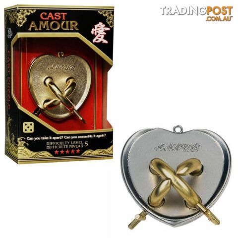 Hanayama Level 5 Amour Cast Puzzle - Hanayama Co.,LTD. - Tabletop Puzzle Game GTIN/EAN/UPC: 779090900179