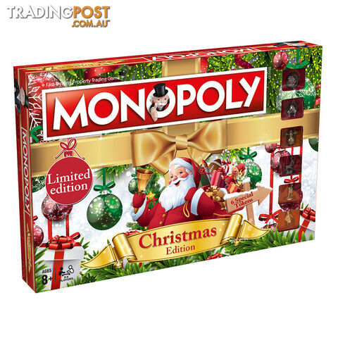 Monopoly: Christmas Edition Board Game - Winning Moves - Tabletop Board Game...