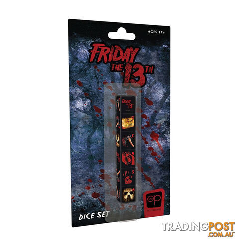 Friday the 13th Dice Set - The Op Games | usaopoly - Tabletop Accessory GTIN/EAN/UPC: 700304154491