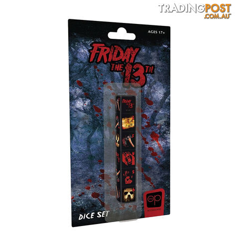 Friday the 13th Dice Set - The Op Games | usaopoly - Tabletop Accessory GTIN/EAN/UPC: 700304154491
