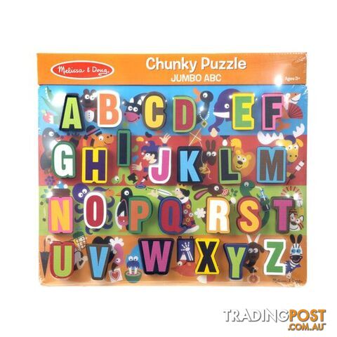 Melissa & Doug Jumbo ABC Chunky 26 Piece Jigsaw Puzzle - Melissa & Doug - Toys Games & Puzzles GTIN/EAN/UPC: 000772038331