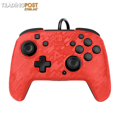 PDP Faceoff Wired Deluxe Controller (Red Camo) for Nintendo Switch - PDP - Switch Accessory GTIN/EAN/UPC: 708056065706