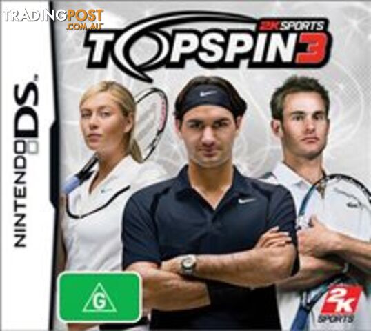 Top Spin 3 [Pre-Owned] (DS) - 2K Sports - P/O DS Software GTIN/EAN/UPC: 5026555042574 - photo 1 of 1