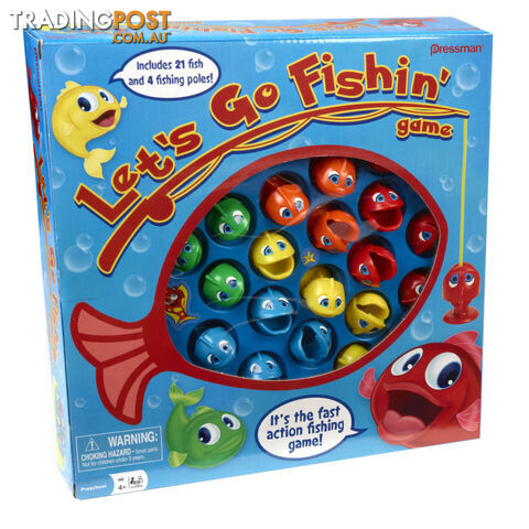 Let's Go Fishing Board Game - Pressman Toys - Tabletop Board Game GTIN/EAN/UPC: 021853000559