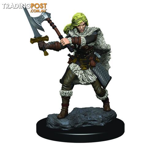 Dungeons & Dragons Premium Female Human Barbarian Pre-Painted Figure - WizKids - Tabletop Role Playing Game GTIN/EAN/UPC: 634482930205