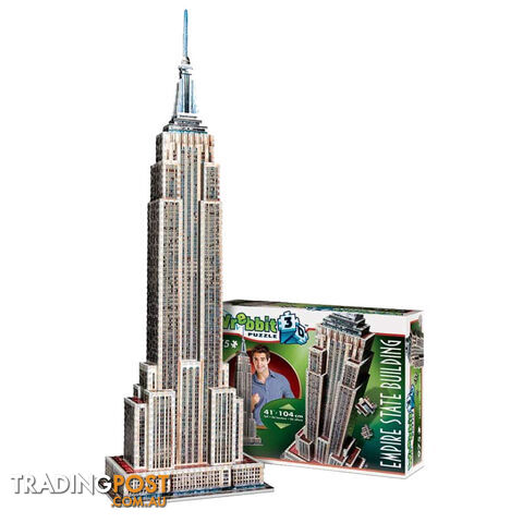 Wrebbit Empire State Building 3D 975 Piece Jigsaw Puzzle - Wrebbit Puzzles - Tabletop Puzzle Game GTIN/EAN/UPC: 665541020070 - photo 2 of 2