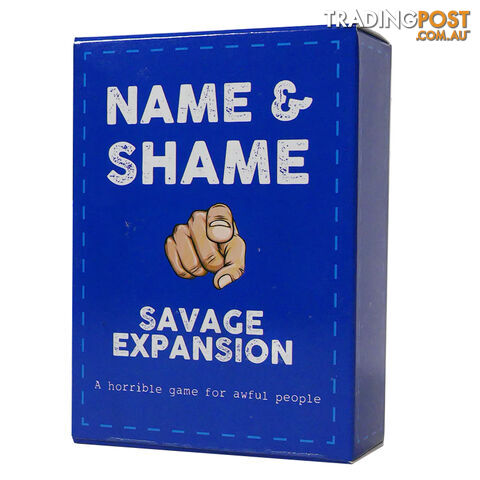 Name & Shame Savage Expansion Card Game - RoR Games - Tabletop Card Game GTIN/EAN/UPC: 746160002408