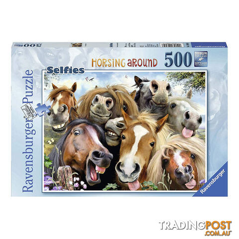 Ravensburger Horsing Around 500 Piece Jigsaw Puzzle - Ravensburger - Tabletop Jigsaw Puzzle GTIN/EAN/UPC: 4005556146956