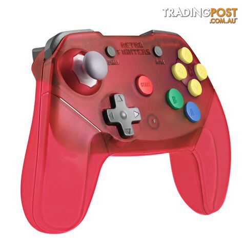 Retro Fighters Brawler64 Wireless Red Gamepad - Retro Fighters - Retro N64...