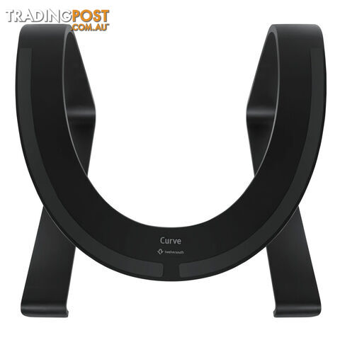 Twelve South Curve Desktop Stand for Macbook (Black) - Twelve South LLC - PC Accessory GTIN/EAN/UPC: 811370021607 - photo 3 of 7