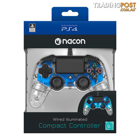 Nacon Blue Wired Illuminated Compact Controller for PlayStation 4 - Nacon - PS4 Accessory GTIN/EAN/UPC: 3499550360806 - photo 5 of 5