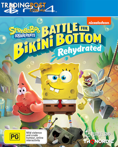Spongebob Squarepants Battle for Bikini Bottom Re-hydrated  (PS4) - THQ Nordic - PS4 Software GTIN/EAN/UPC: 9120080074577