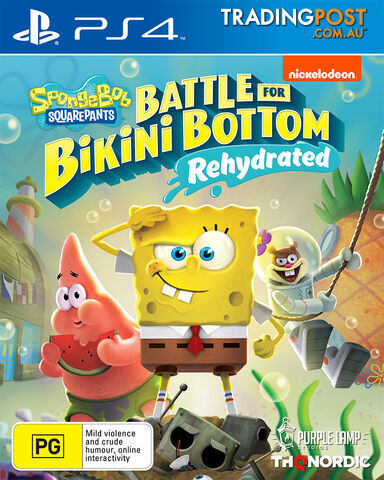 Spongebob Squarepants Battle for Bikini Bottom Re-hydrated  (PS4) - THQ Nordic - PS4 Software GTIN/EAN/UPC: 9120080074577