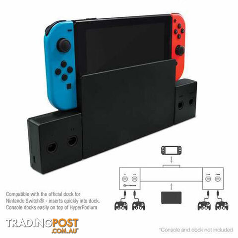 Hyperkin Hyperpodium 4 Port Gamecube Controller Base for Nintendo Switch - Hyperkin - Switch Accessory GTIN/EAN/UPC: 810007711454 - photo 2 of 3