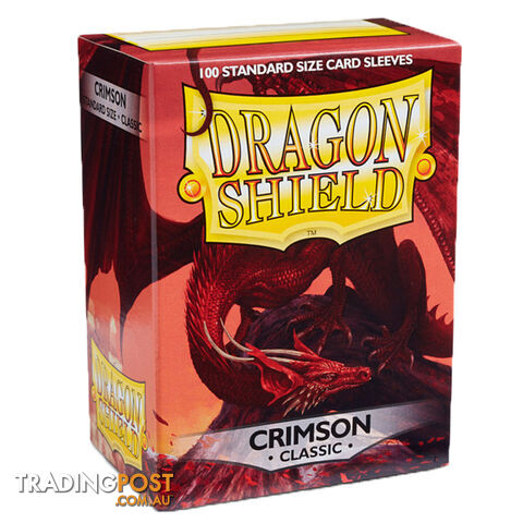 Dragon Shield Arteris Classic Crimson Sleeves 100 Pack - Arcane Tinmen Aps - Tabletop Trading Cards Accessory GTIN/EAN/UPC: 5706569100216