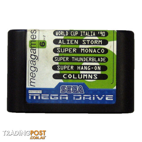 Mega Games 6 Green [Pre-Owned] (Mega Drive) - SEGA 43 - Retro Mega Drive Software - photo 1 of 1